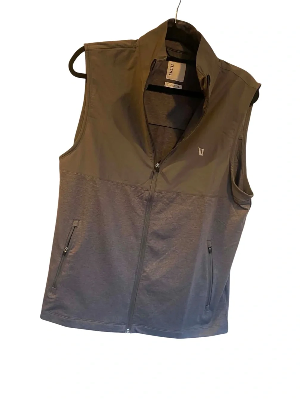 NWT Vuori Men’s Sunday Element Vest GuLl GREY HEATHER Size Medium